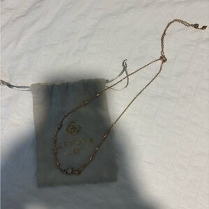 Kendra Scott rose gold adjustable necklace